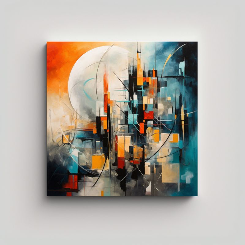 GENERICO - Pintura Decorativa Abstracta Adorable En Lienzo 70x70 Cm