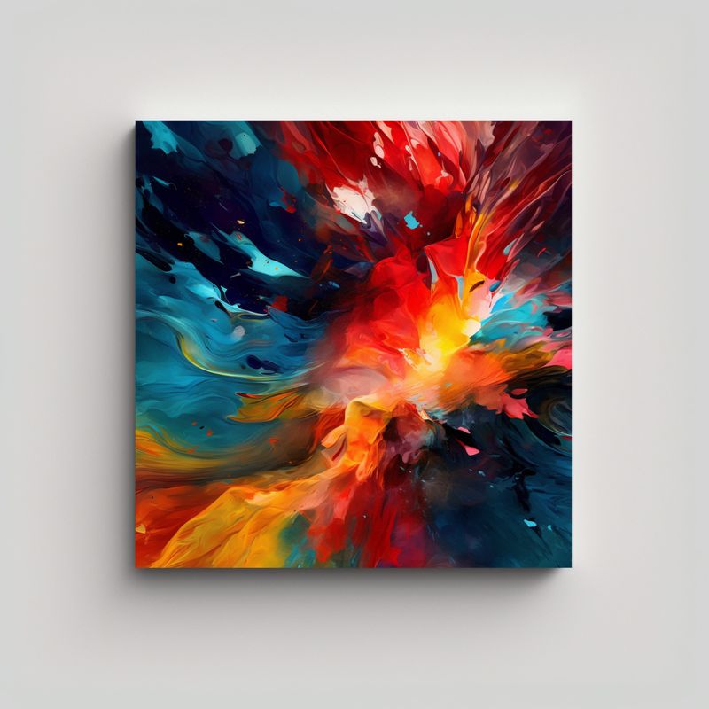 GENERICO - Pinturas Decorativas Tela En Bastidor 70x70 Cm