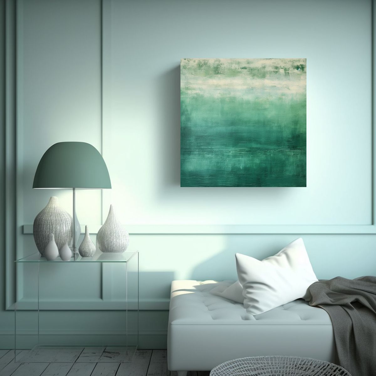 GENERICO - Tela En Bastidor Movimiento Para Oficina En Campo 50x50 Cm