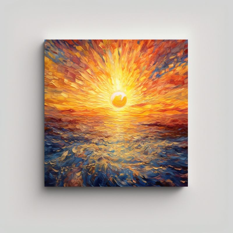 GENERICO - Cuadro Inspiración: Composición Equilibrada Con 70x70 Cm