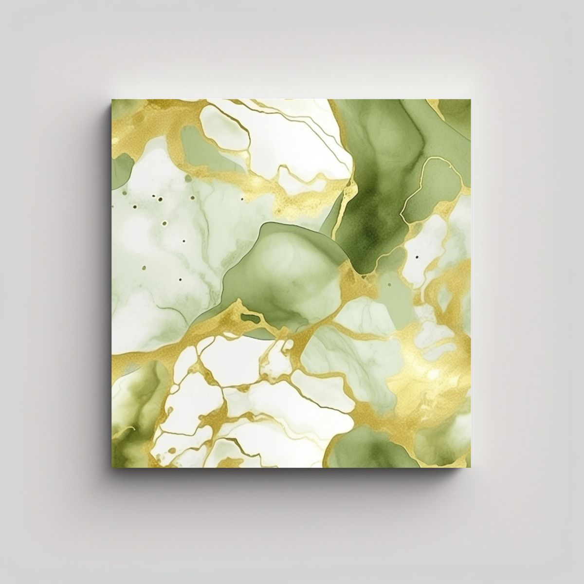 GENERICO - Tela En Bastidor Con Textura Minimalista De Tinta 80x80 Cm