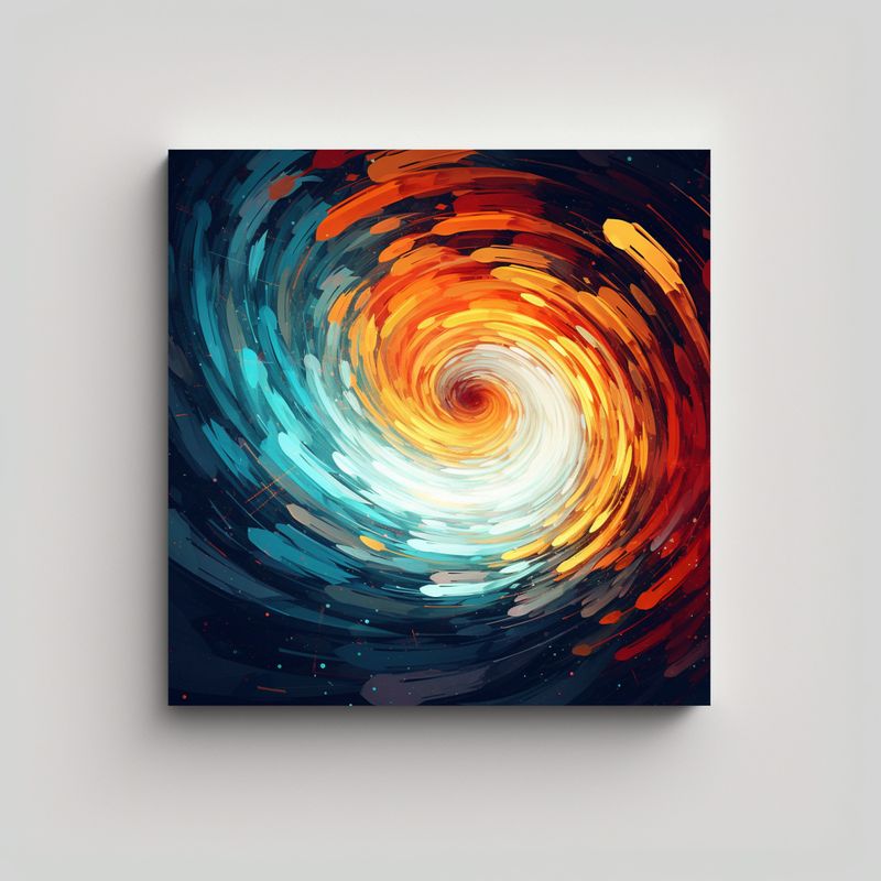 GENERICO - Pinturas Decorativas Con Efecto De Pantalla 50x50 Cm
