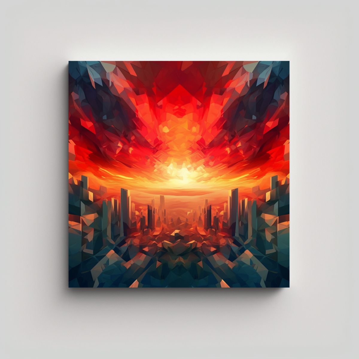 GENERICO - Pinturas De Decoración Con Temática De Fuego Y 80x80 Cm