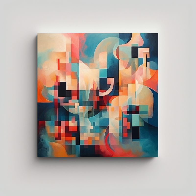 GENERICO - Pinturas Abstractas De Alta Calidad 60x60 Cm
