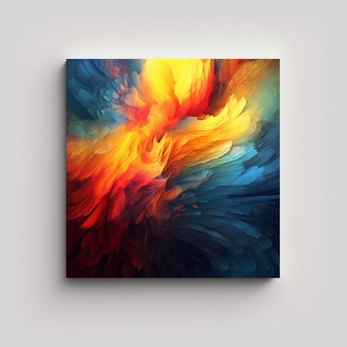 GENERICO - Arte Abstracto En Bastidor De Madera 1440x1080 80x80 Cm