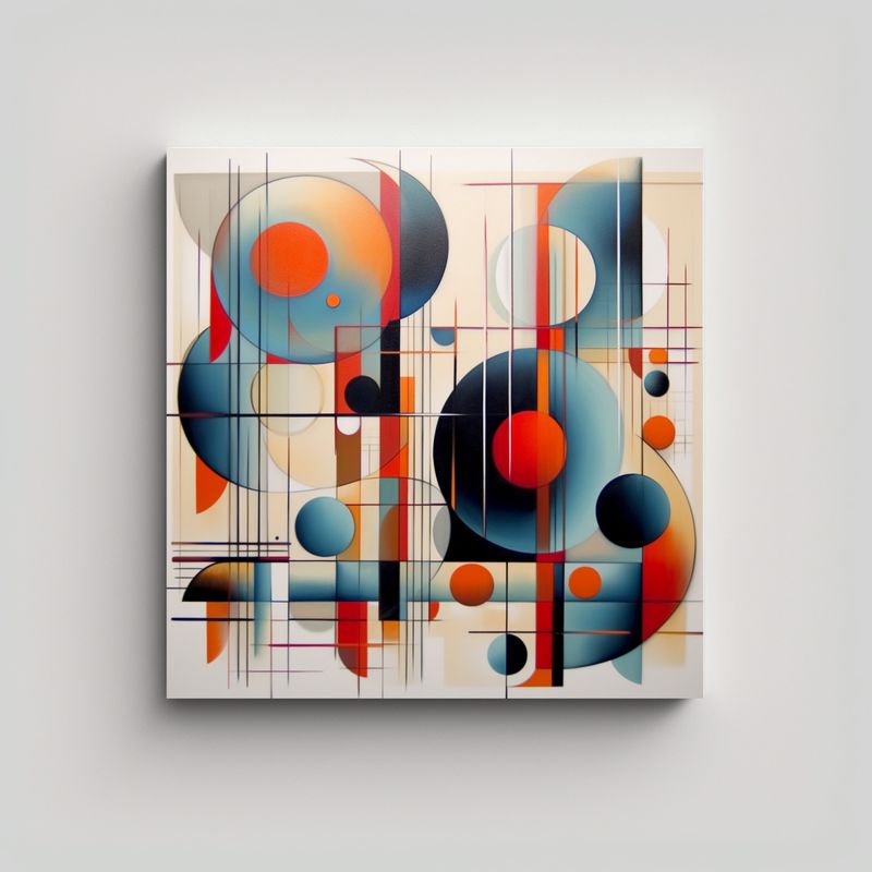 GENERICO - Cuadro De Decoración Elegante Y Cálido 90x90 Cm