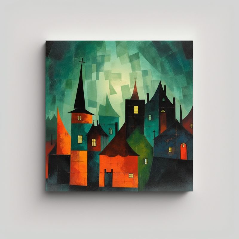 GENERICO - Cuadro Espectacular Brillante En Estilo De Lyonel 80x80 Cm