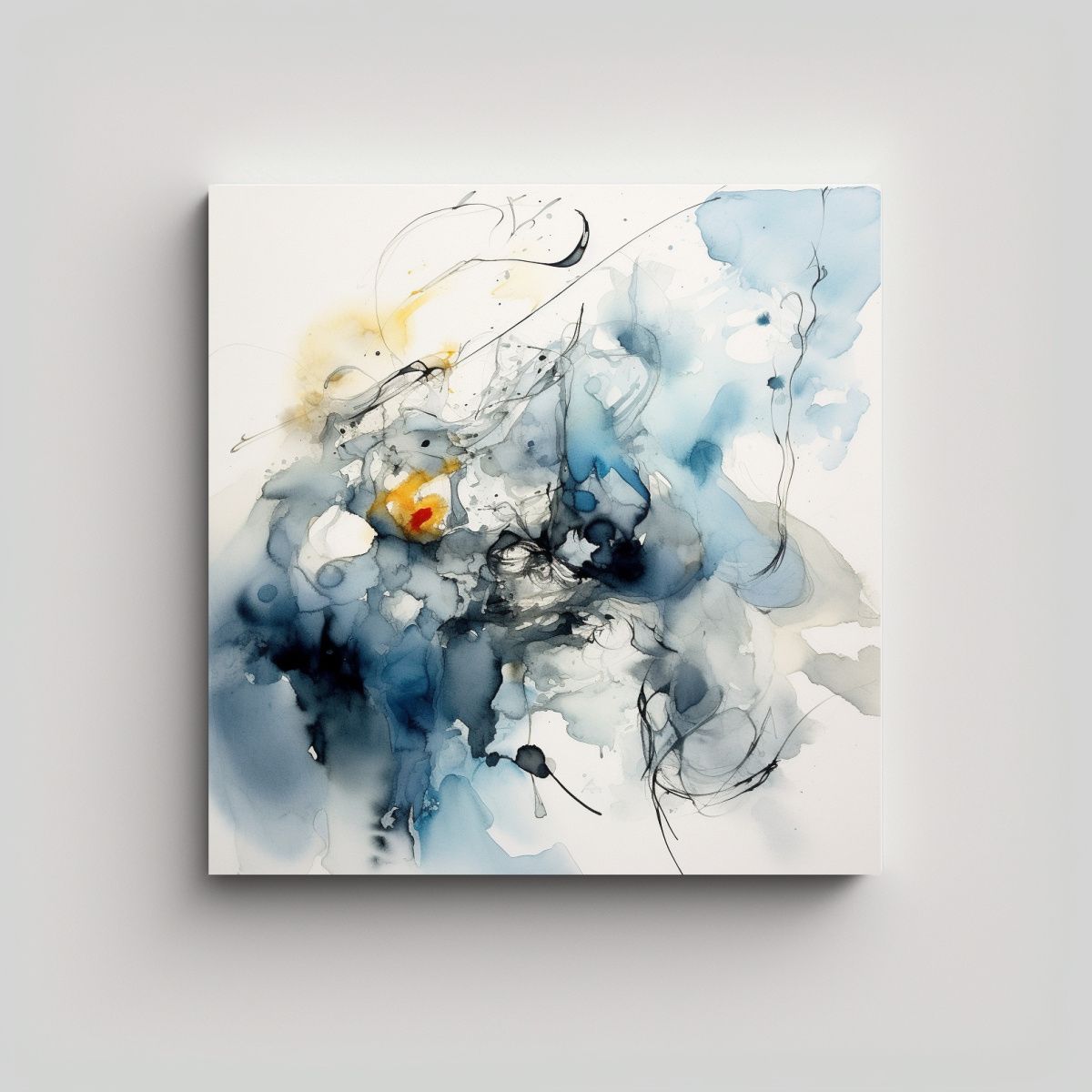 GENERICO - Cuadro De Inspiración Para Cuarto Composición 90x90 Cm