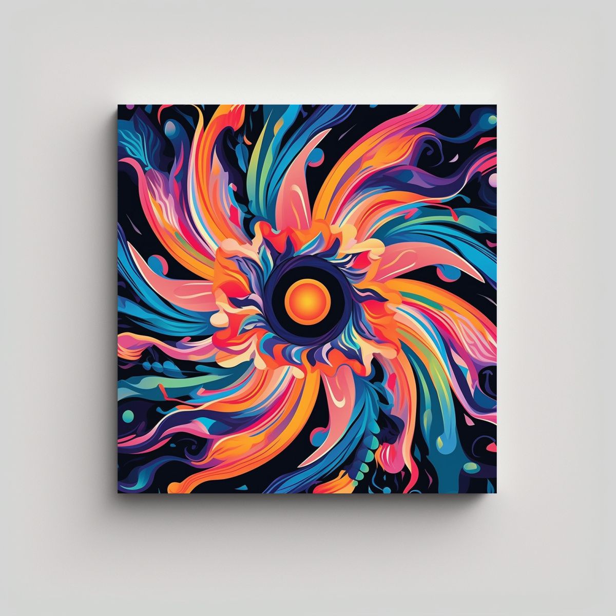 GENERICO - Cuadro Decorativo Intenso Inspirado En Arte 60x60 Cm