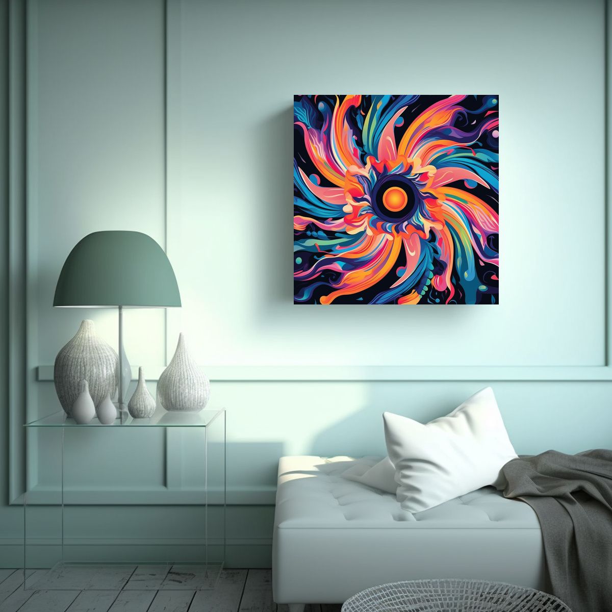 GENERICO - Cuadro Decorativo Intenso Inspirado En Arte 80x80 Cm.