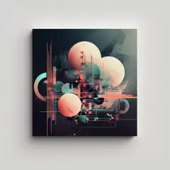 GENERICO - Cuadro Impreso Inspiración I Sueños Digitales 50x50 Cm