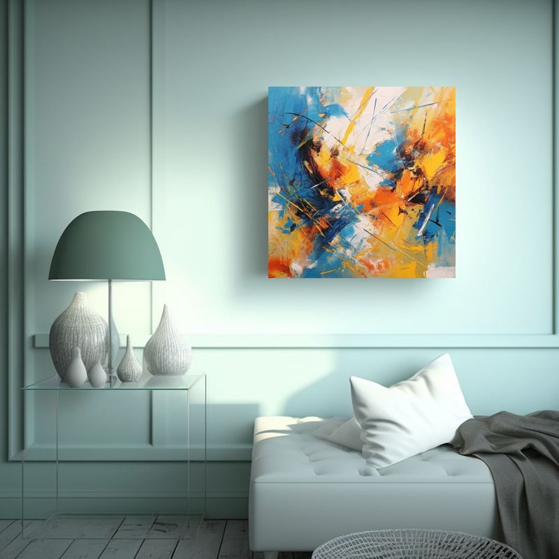 GENERICO - Pintura Abstracta En Estilo Pop Art TheyThem 60x60 Cm