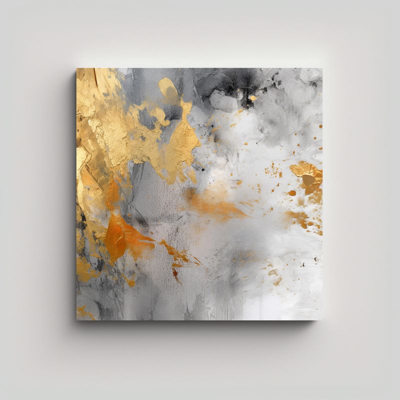 GENERICO - Pintura Abstracta Atmosférica Visual De Imagen 50x50 Cm
