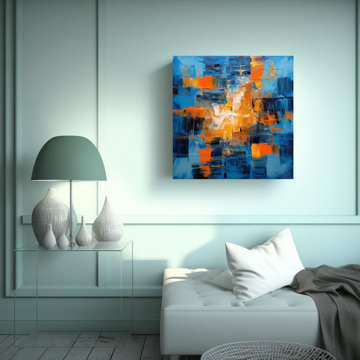 GENERICO - Abstract Modern Dining Room Art Expressing 50x50 Cm