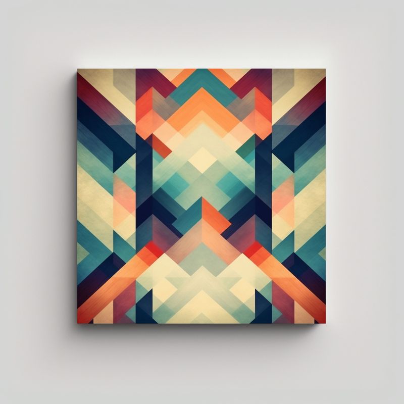 GENERICO - Fondo De Página Completo Con Patrón Geométrico 50x50 Cm