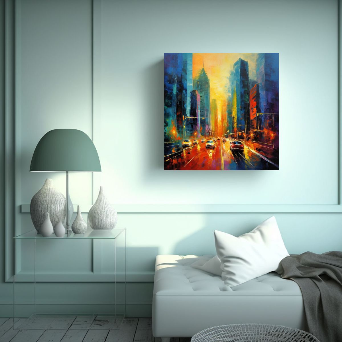 GENERICO - Pinturas Decorativas Arte Finas Lineas Clasico: 70x70 Cm