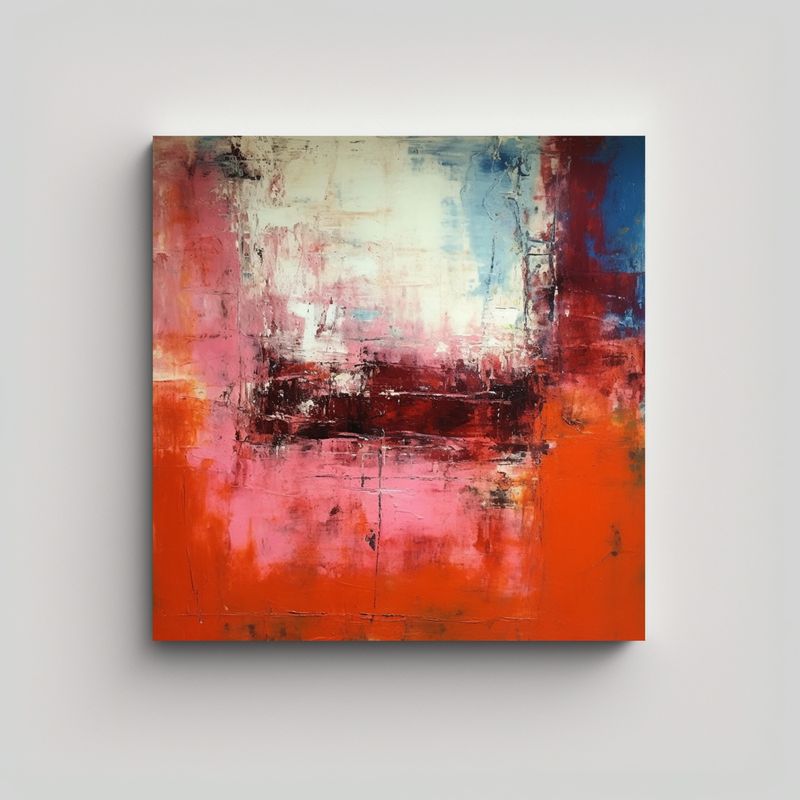 GENERICO - Pintura De Lienzo Diseño Mark Rothko Pintura 70x70 Cm