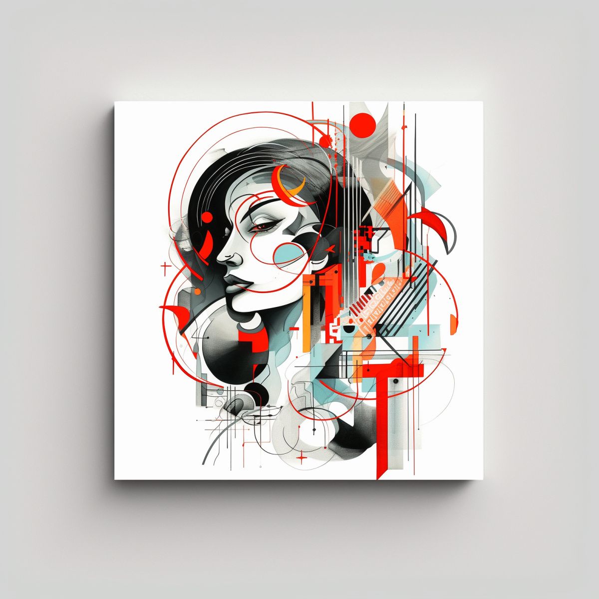 GENERICO - Lienzo De Tela Impreso Para Oficina: 50x50 Cm