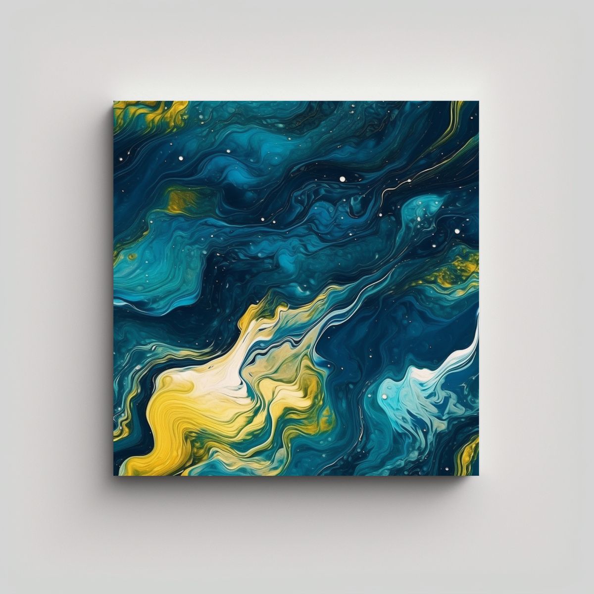 GENERICO - Cuadro De Cocina CTVN Con Diseño De Ondas Del 80x80 Cm