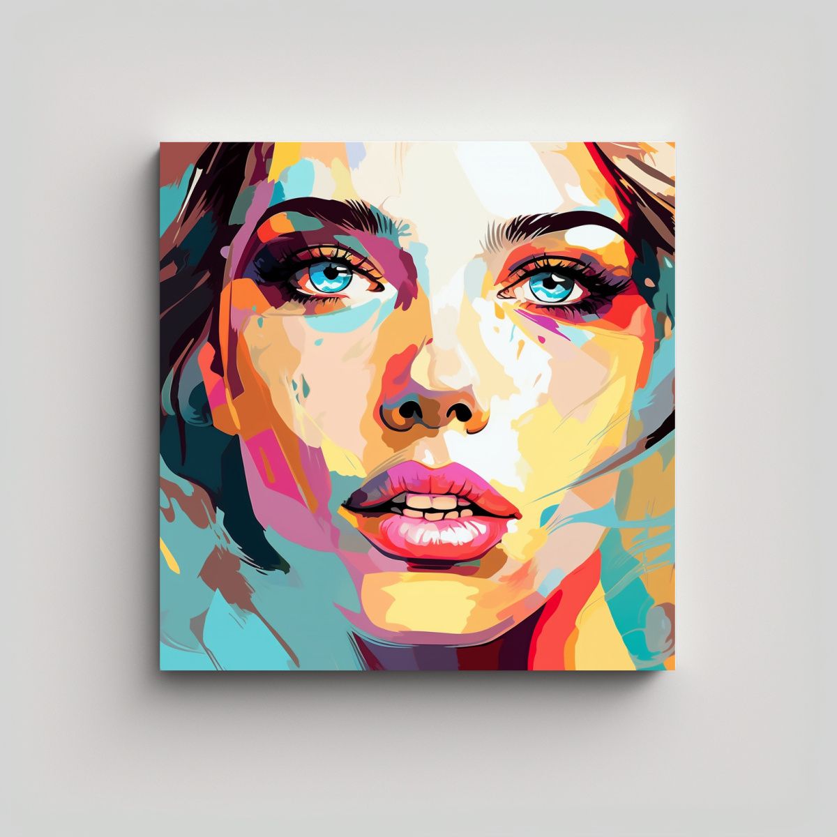 GENERICO - Pintura De Pared Sublimada Minimalista: Retrato 70x70 Cm