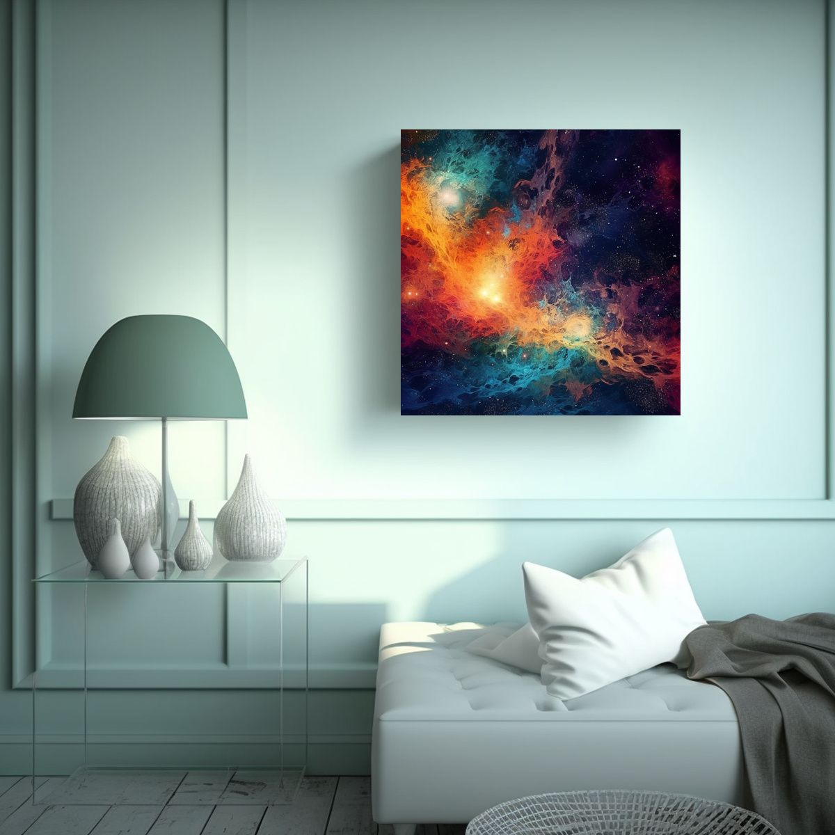 GENERICO - Fondo Cósmico Abstracto De La Visión 70x70 Cm