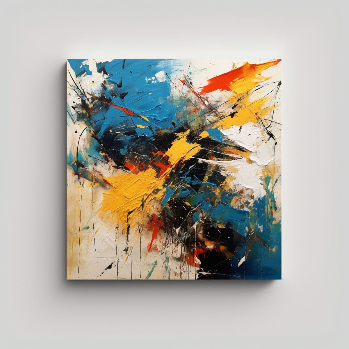 GENERICO - Pintura Acuarela Profundidad Dejal Por Xiaoyang 80x80 Cm