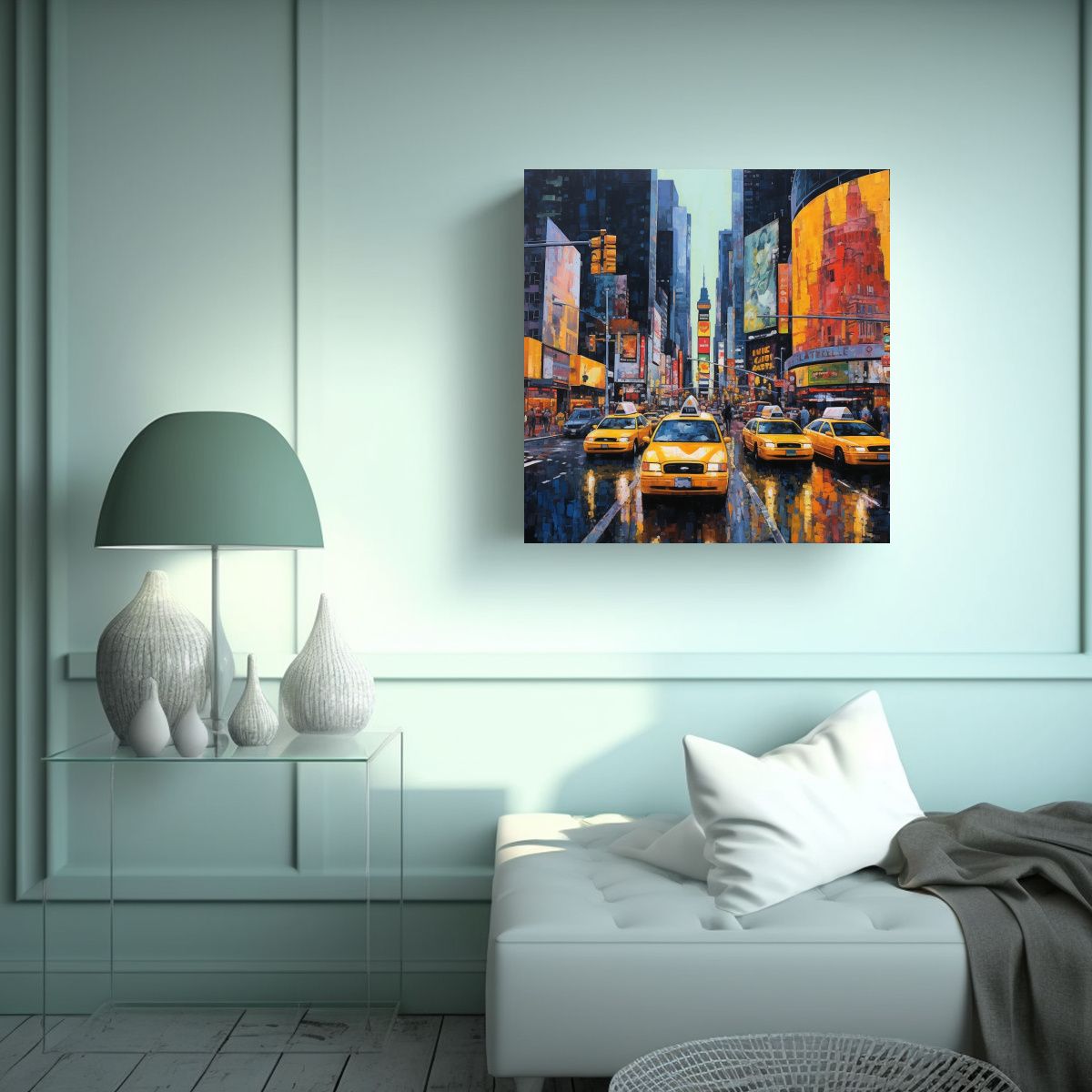 GENERICO - Cuadro Inspiracion Intenso 818 Rascacielos 90x90 Cm