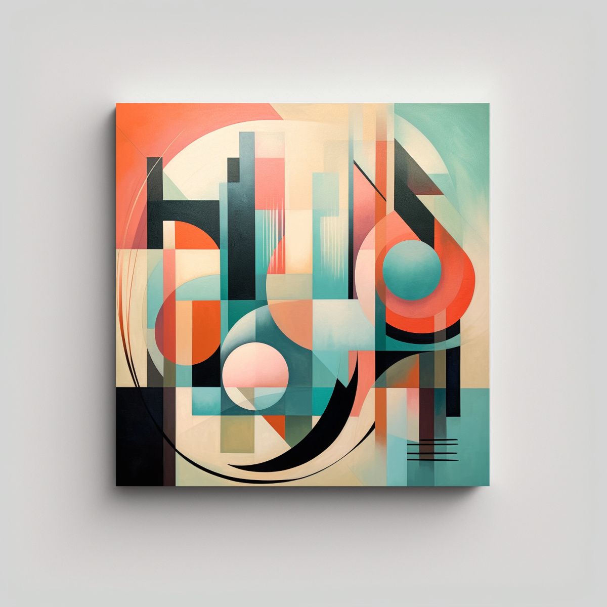 GENERICO - Pinturas Decorativas Abstractas A Todo Color, 90x90 Cm