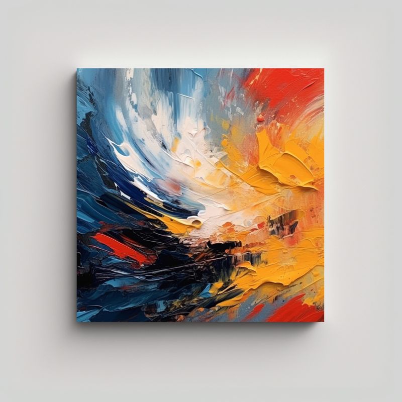 GENERICO - Pinturas Decorativas Con Líneas Finas De Alta 70x70 Cm