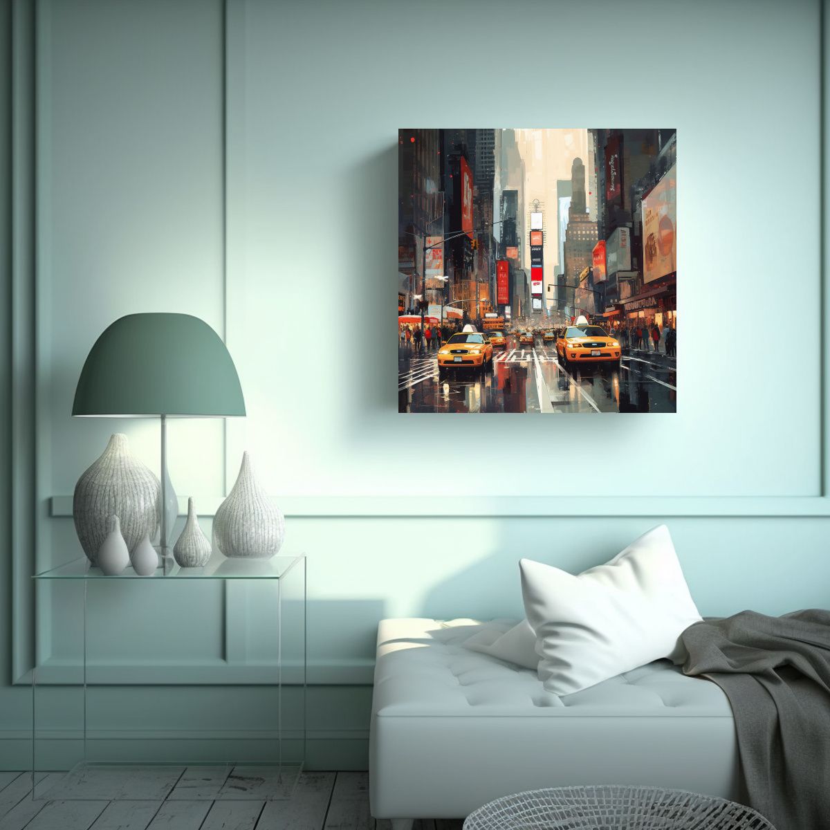 GENERICO - Dibujos Inspiradores De La Ciudad De Nueva York 70x70 Cm