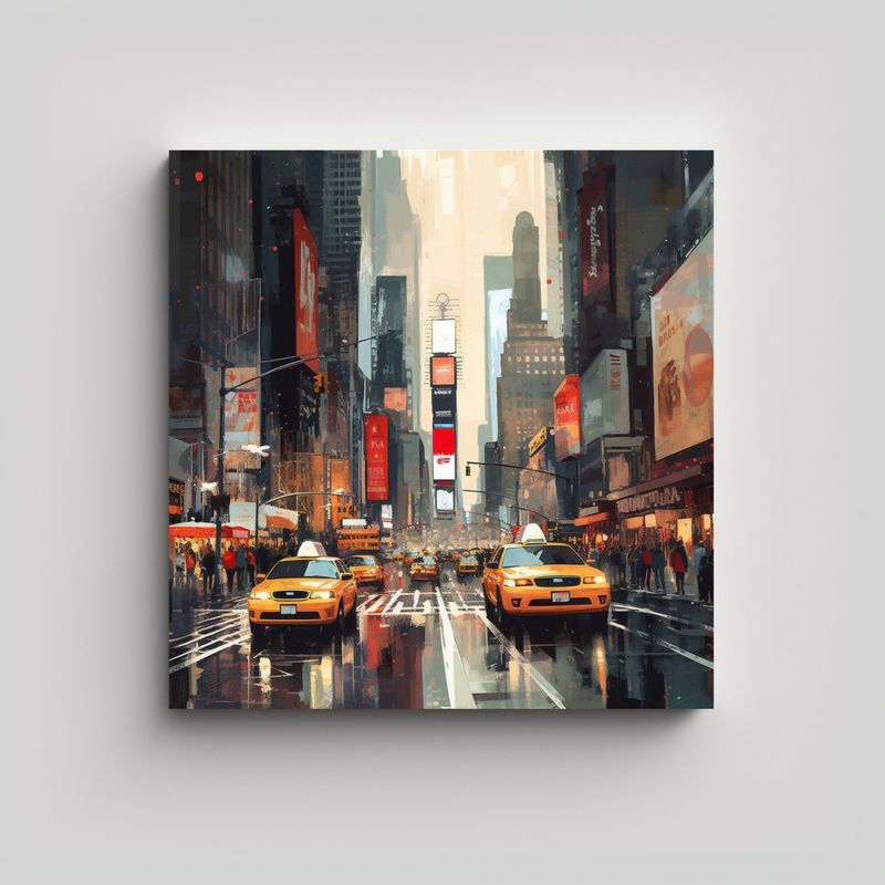 GENERICO - Dibujos Inspiradores De La Ciudad De Nueva York 50x50 Cm