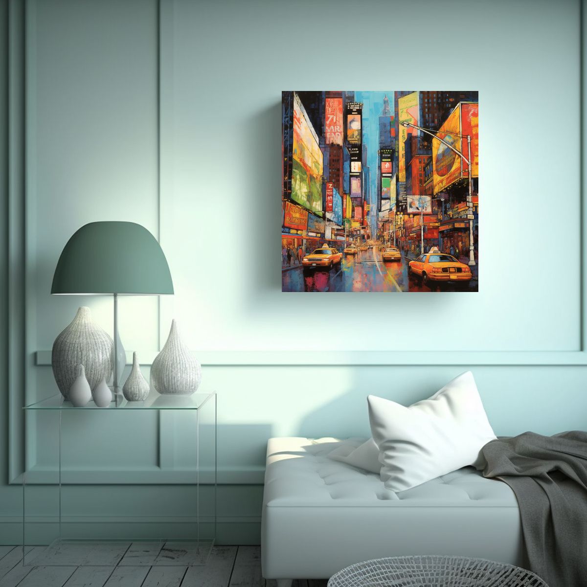 GENERICO - Cuadro Nuevo York: Esencia De La Ciudad En Alta 90x90 Cm