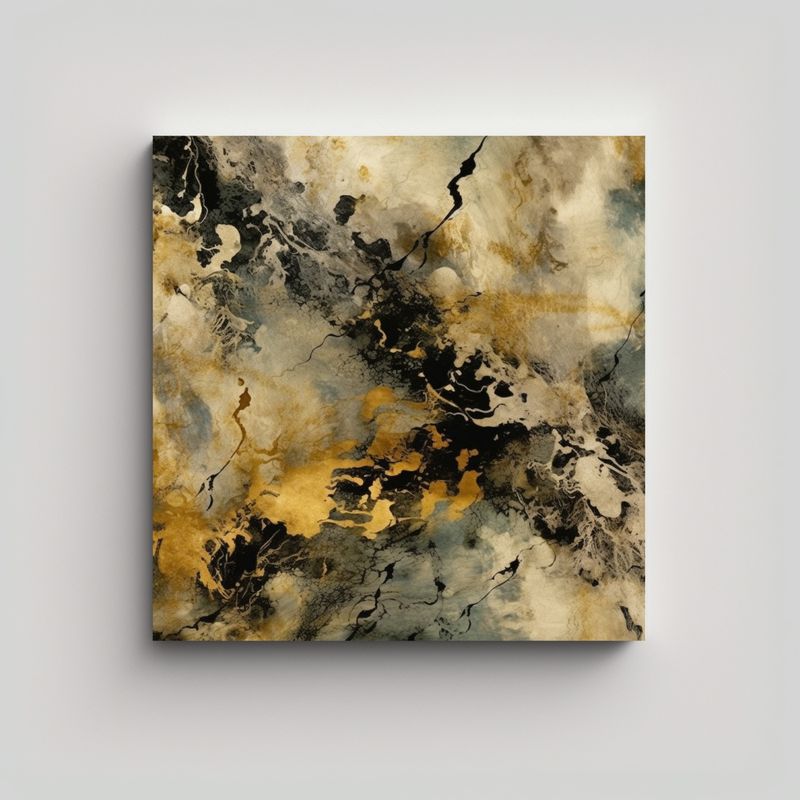 GENERICO - Pintura Decorativa Canva Forma Ambiente Con 60x60 Cm