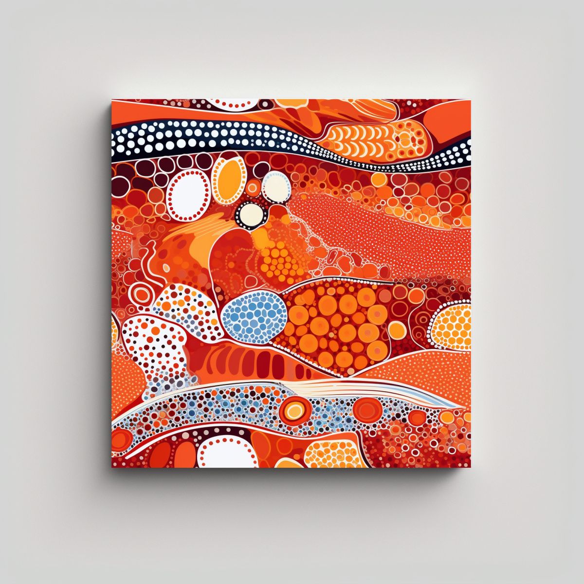 GENERICO - Paisaje Desierto Australiano Estilo D Decor Arte 80x80 Cm