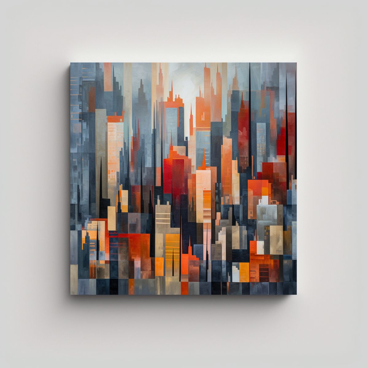GENERICO - Lienzo Inspirador Para Oficina: Abstracción 90x90 Cm