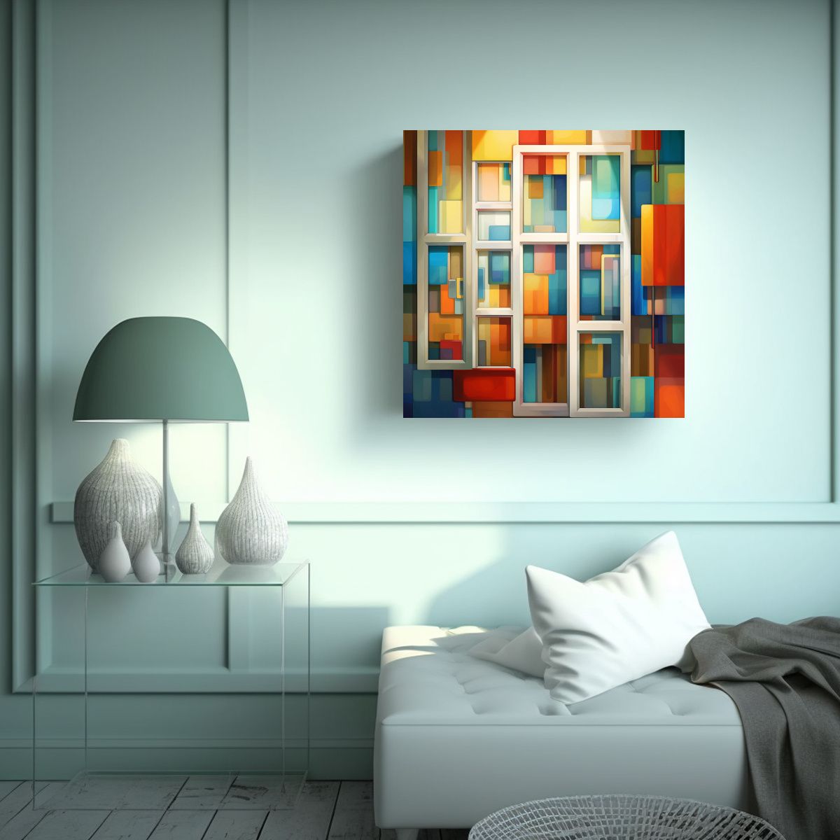 GENERICO - Pinturas Abstractas Para Decorar Ventanas 80x80 Cm