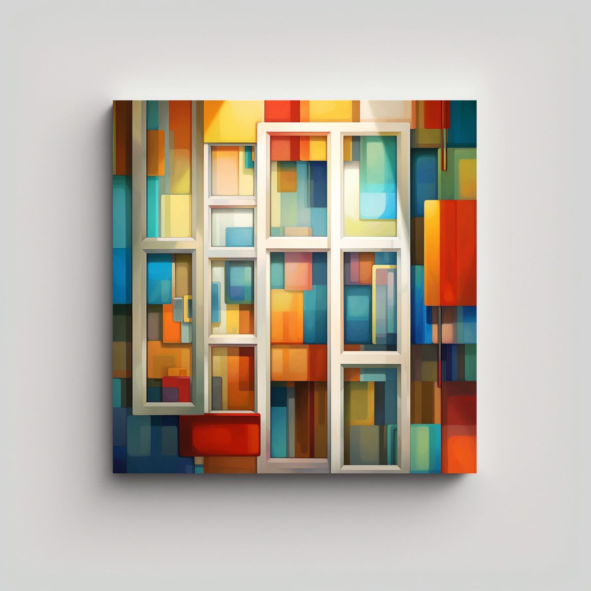 GENERICO - Pinturas Abstractas Para Decorar Ventanas 50x50 Cm