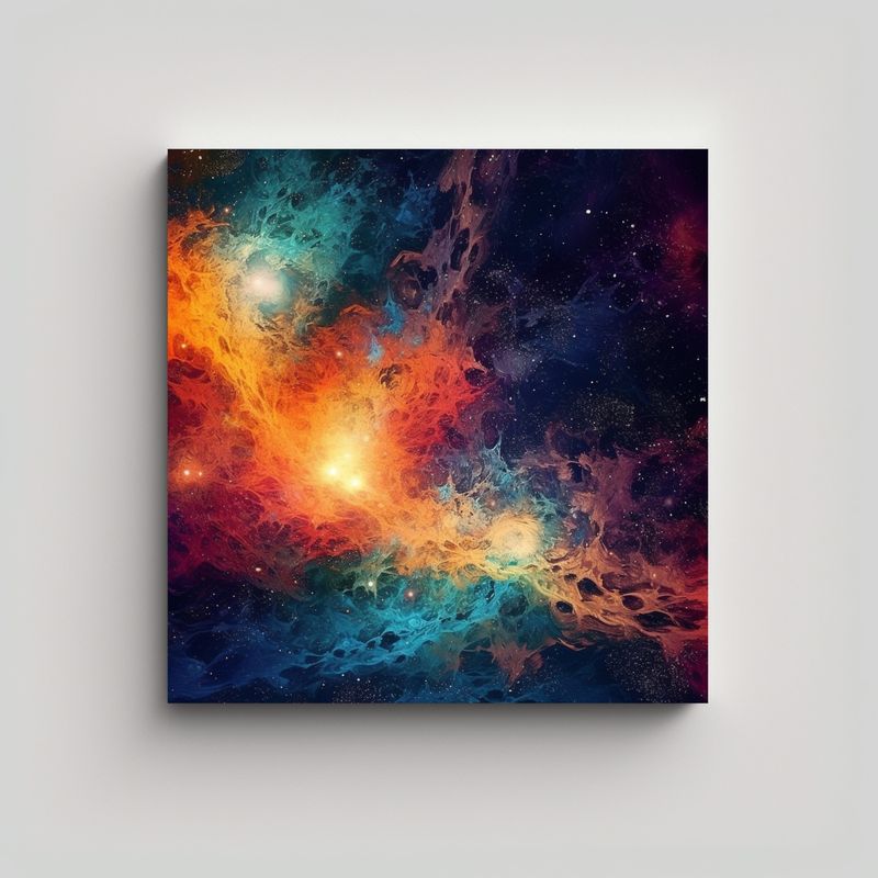 GENERICO - Fondo Cósmico Abstracto De La Visión 50x50 Cm