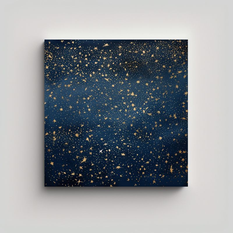 GENERICO - Lienzo De Tela Con Patrón Azul Cielo Intenso Y 60x60 Cm