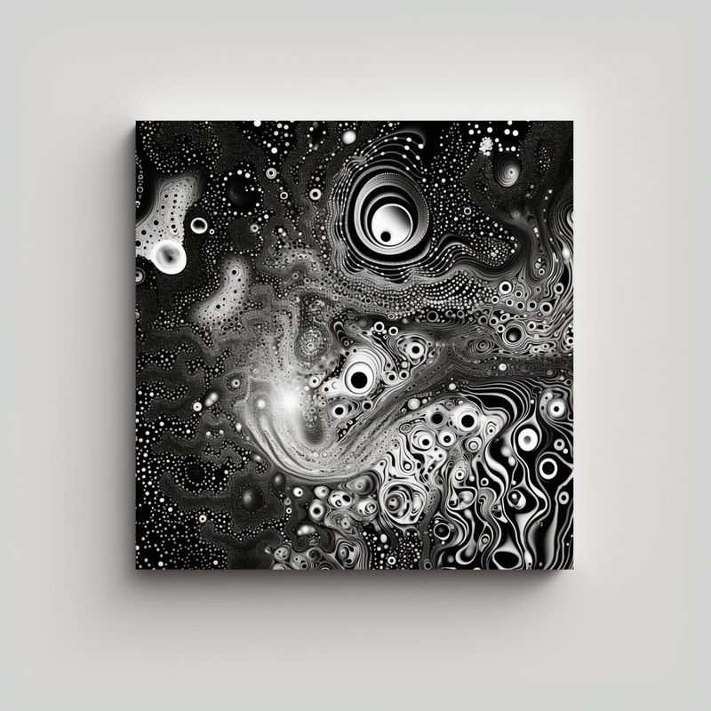 GENERICO - Pinturas Decorativas Arte Impreso Con Secciones 50x50 Cm