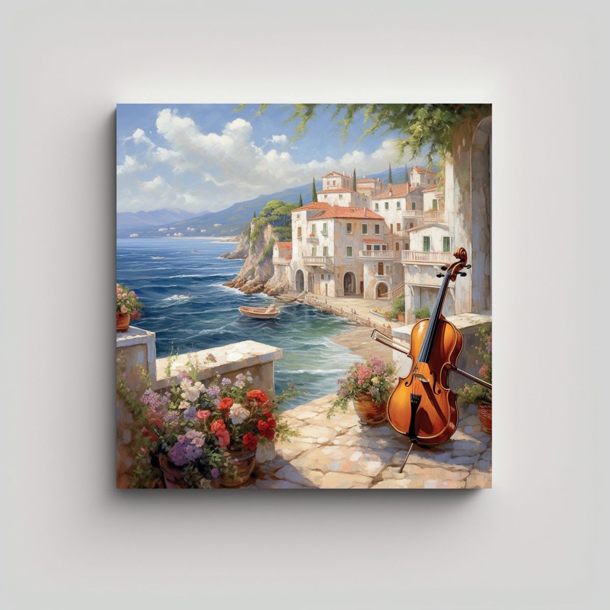 GENERICO - Cuadro Decorativo Composición Moderna Calidez 60x60 Cm