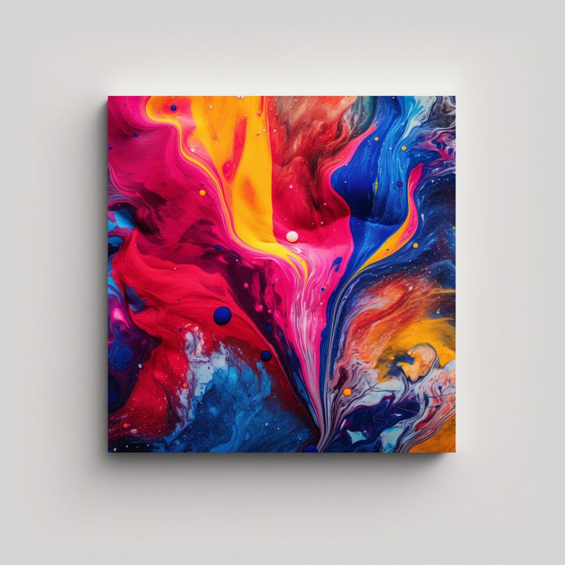 GENERICO - Cuadro Fotografía Abstracta Superficie 70x70 Cm