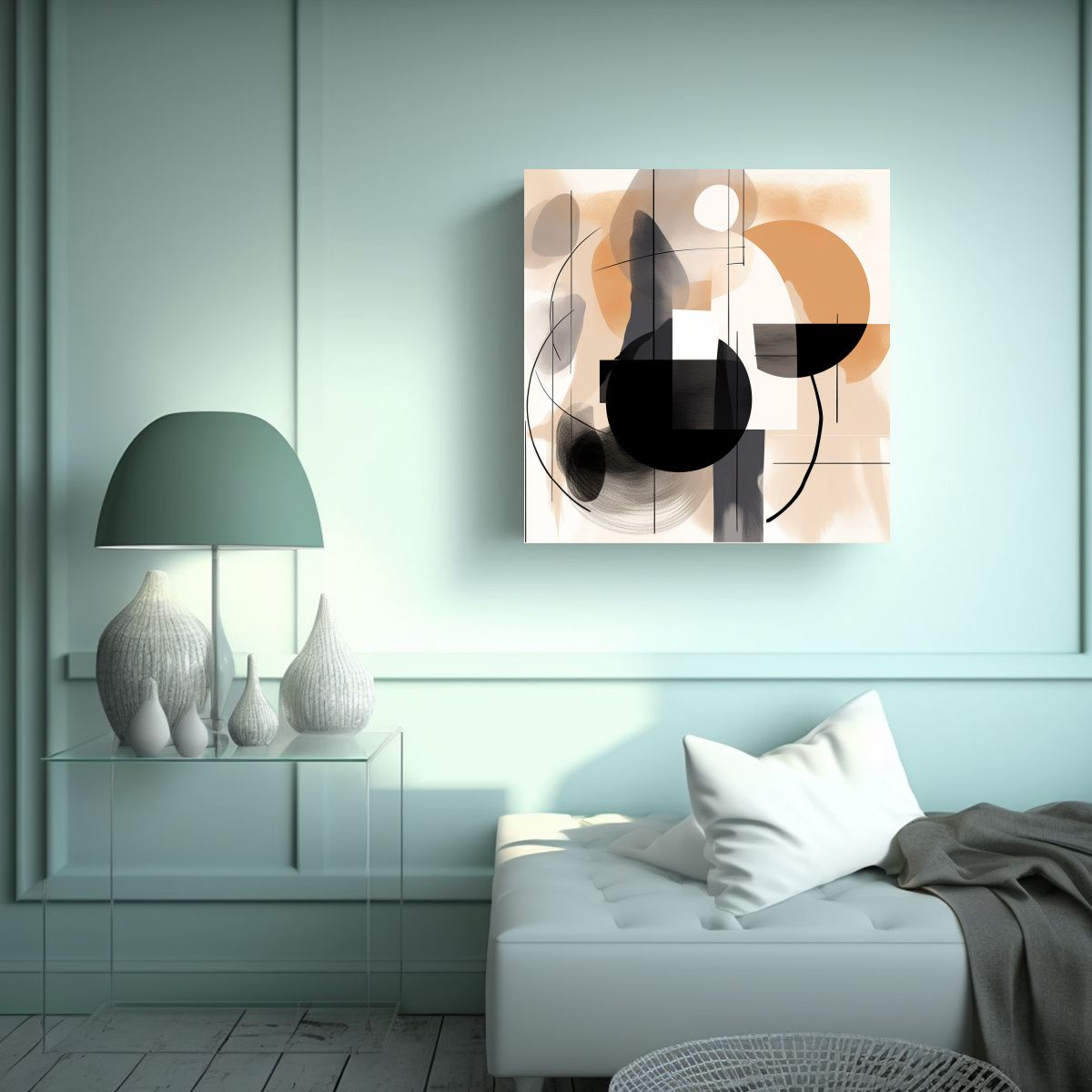 GENERICO - Arte De Pared Impacto Visual Dibujo Sketch Art 60x60 Cm