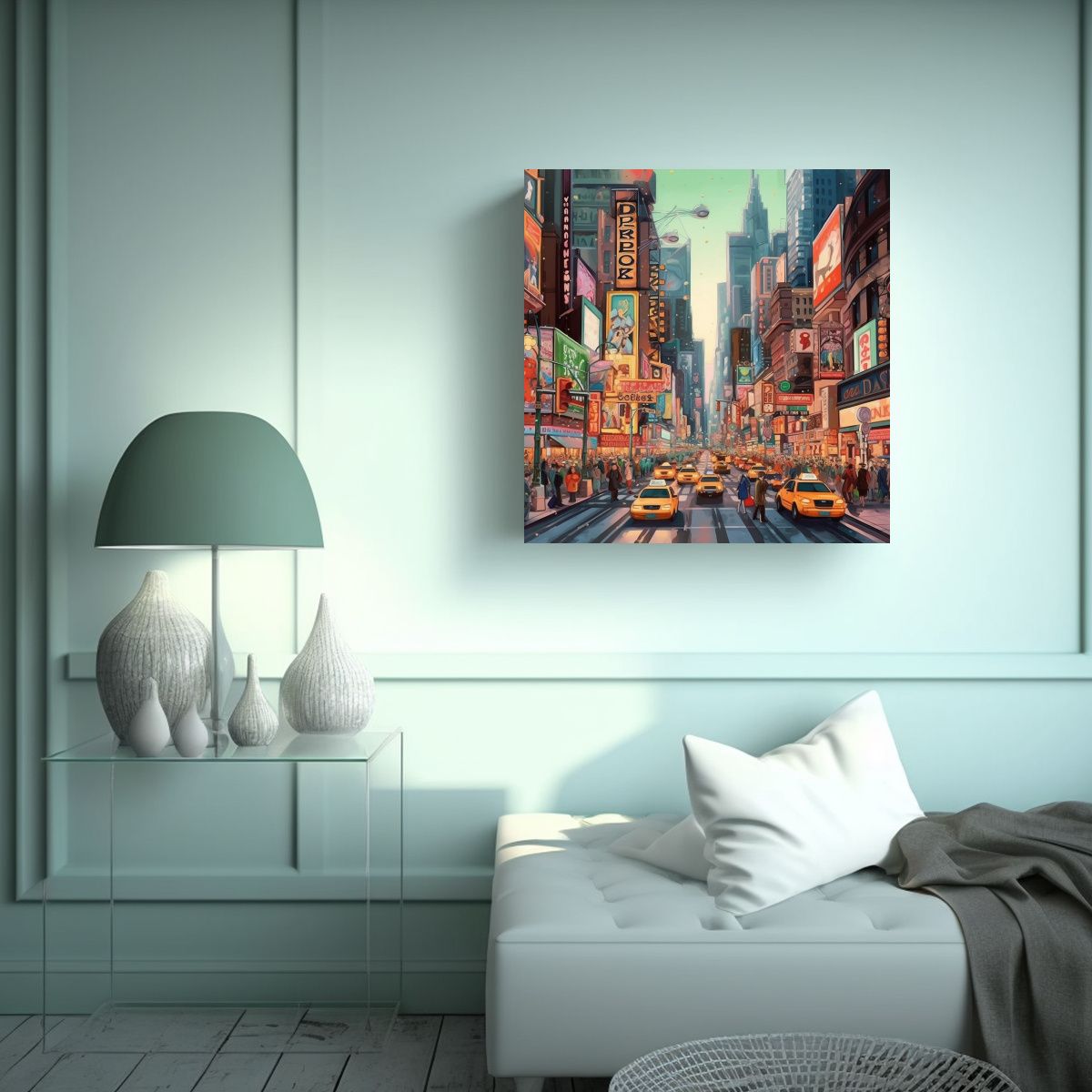 GENERICO - Lienzo Alta Calidad Enigmático Estilo De Vida 60x60 Cm