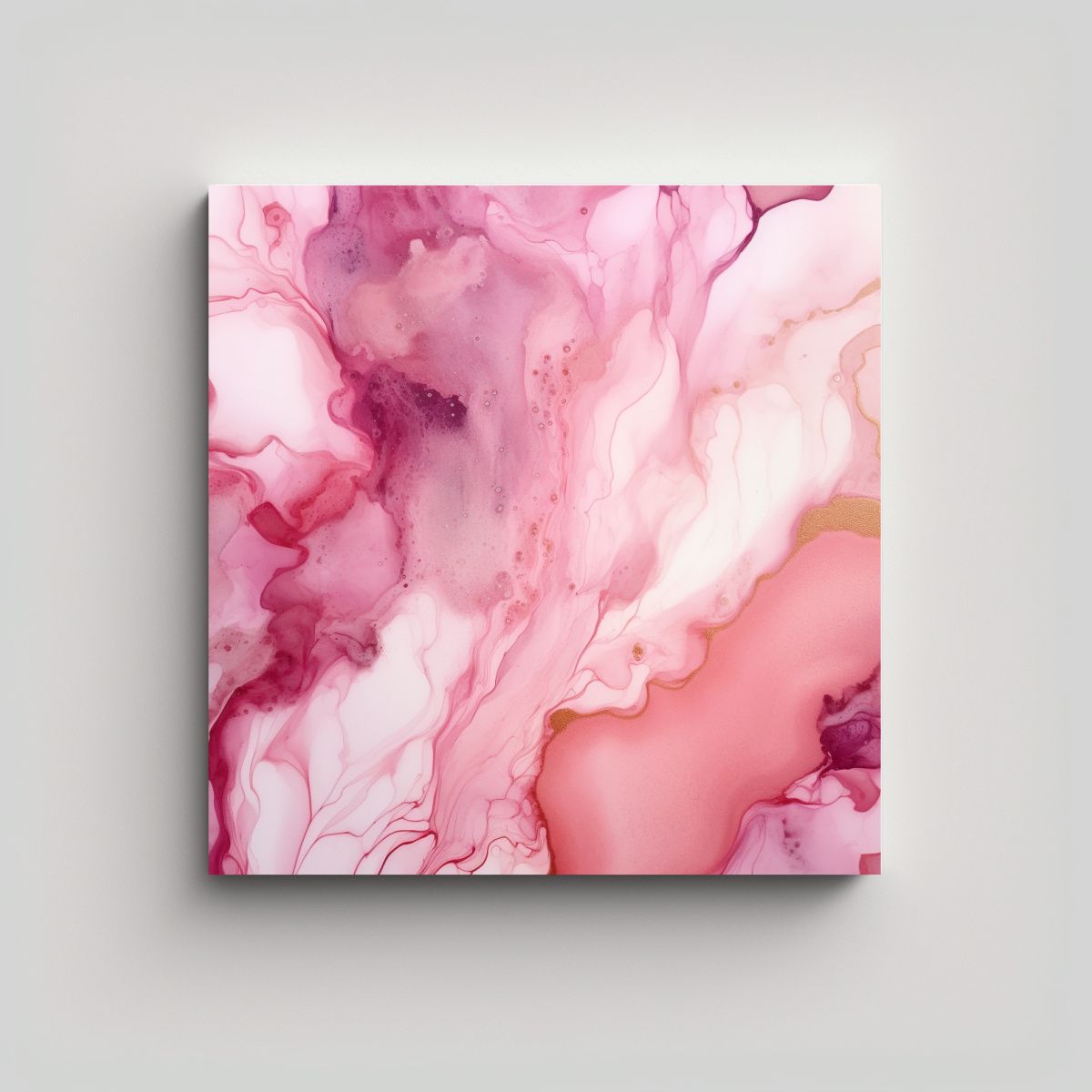 GENERICO - Cuadro De Expresión Riqueza Visual Alcohol Ink 70x70 Cm