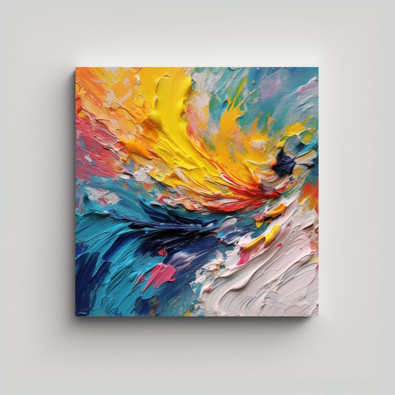 GENERICO - Lienzo De Tela Texturizado En Varios Colores Para 90x90 Cm