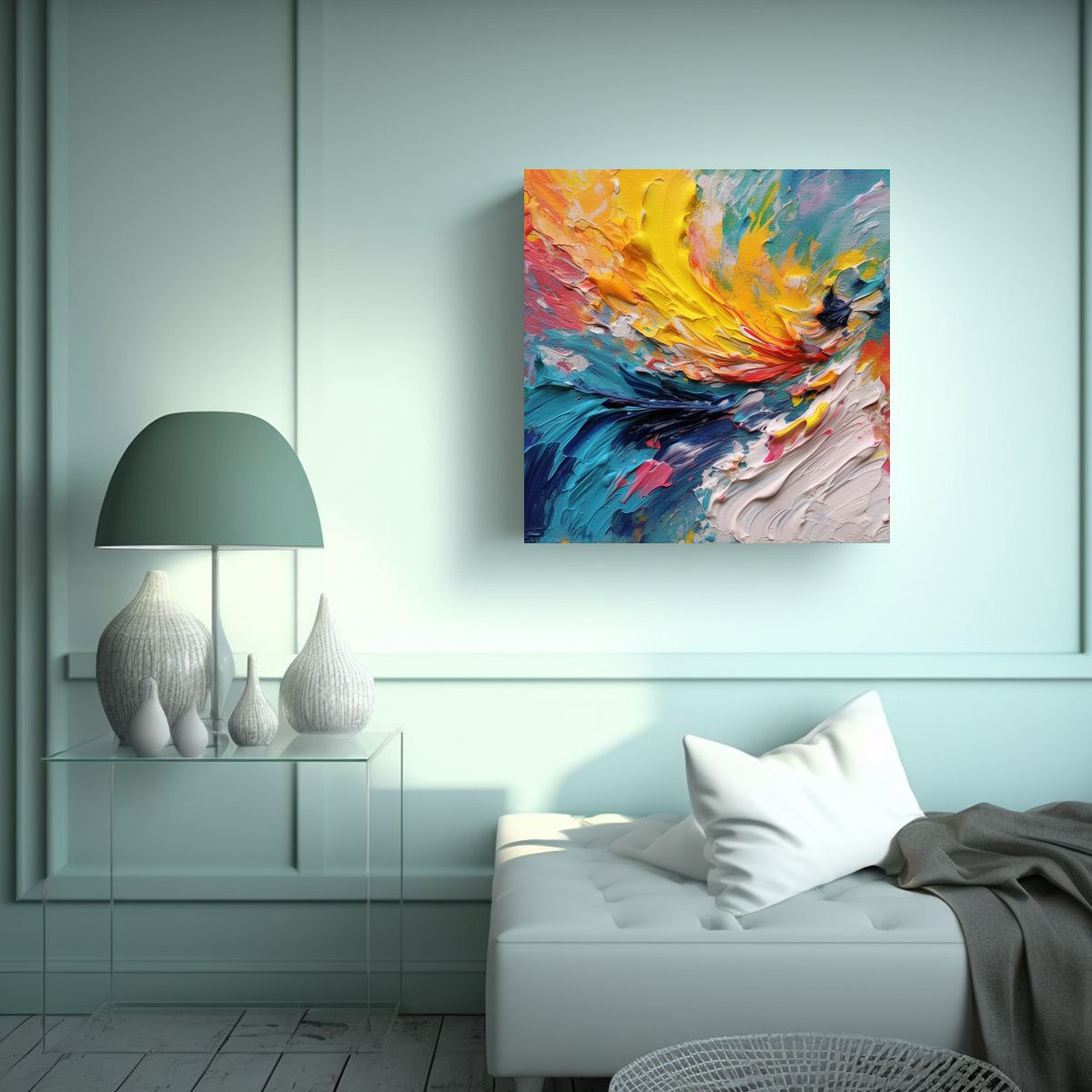 GENERICO - Lienzo De Tela Texturizado En Varios Colores Para 50x50 Cm