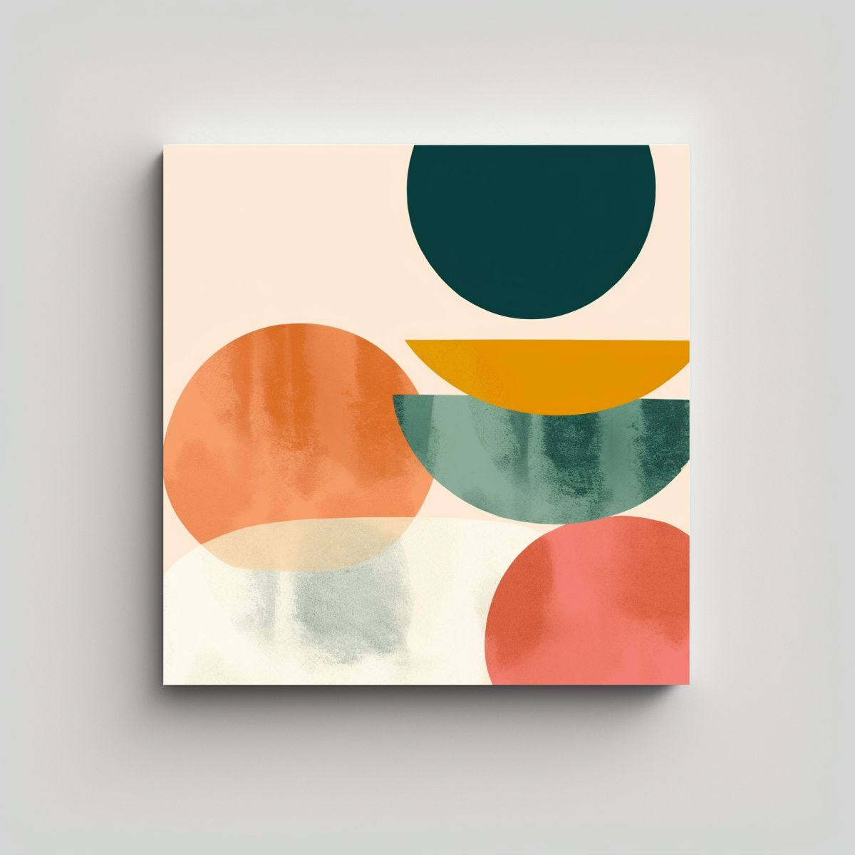 GENERICO - Cuadro Decorativo Compuesto Con Patrón De Verde 70x70 Cm