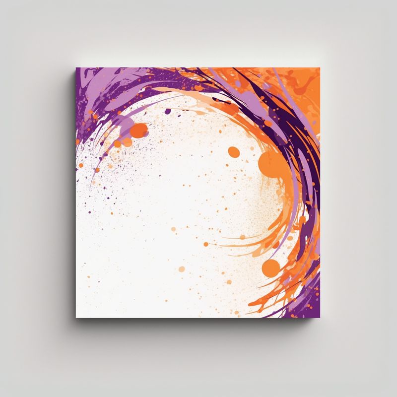 GENERICO - Pintura Decorativa En Lienzo Textura De Fondo 2D 70x70 Cm