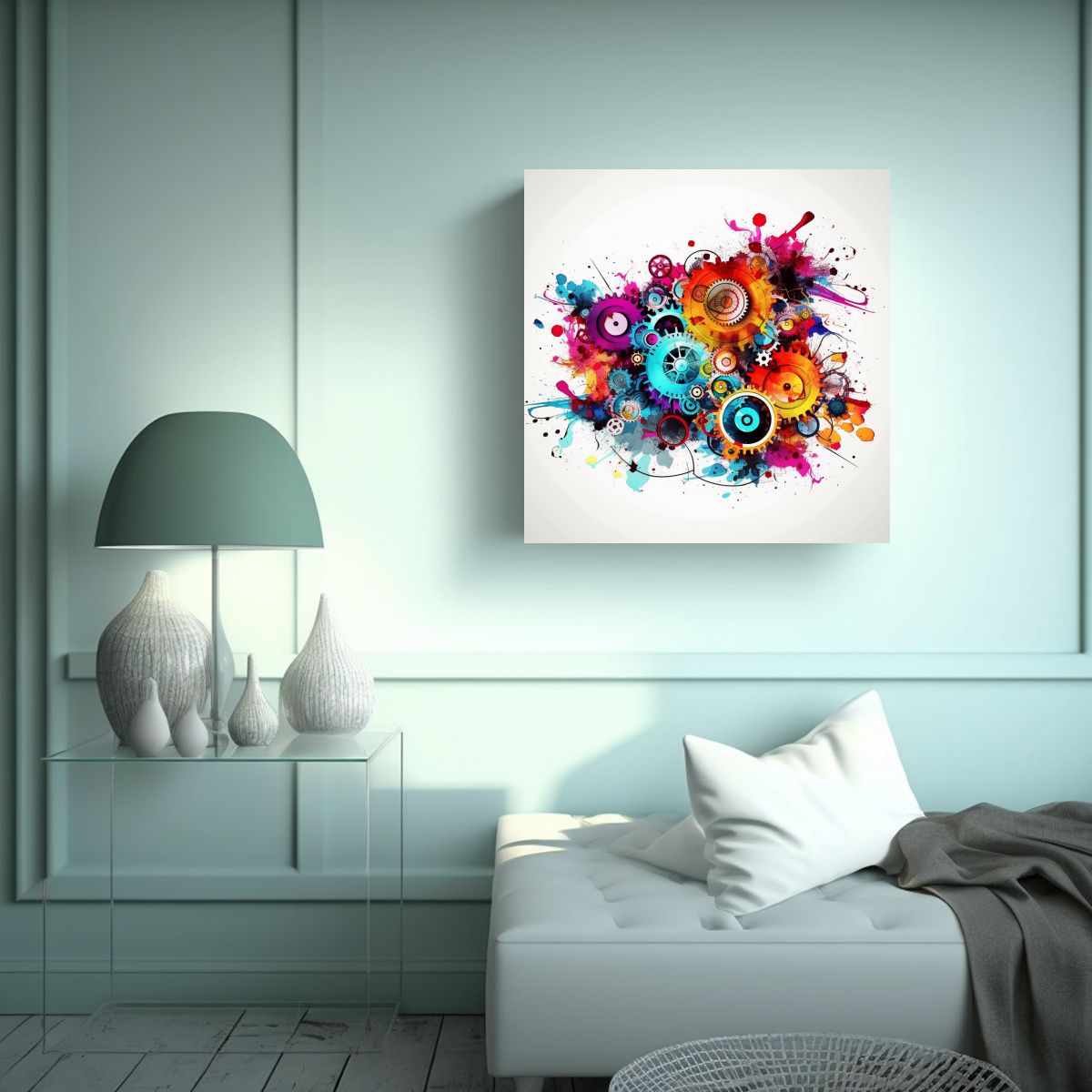 GENERICO - Pintura De Arte De Pared Creativa Para Salón 80x80 Cm